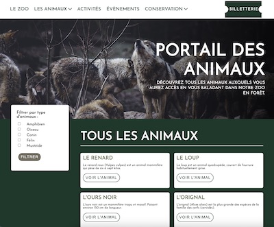 Site réalisé en HTML et CSS